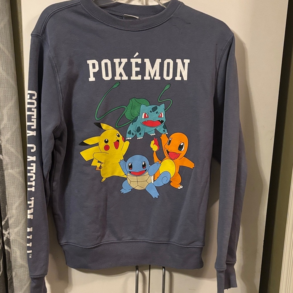 Pokemon Kids One Piece - Blue with Multicolor Characters